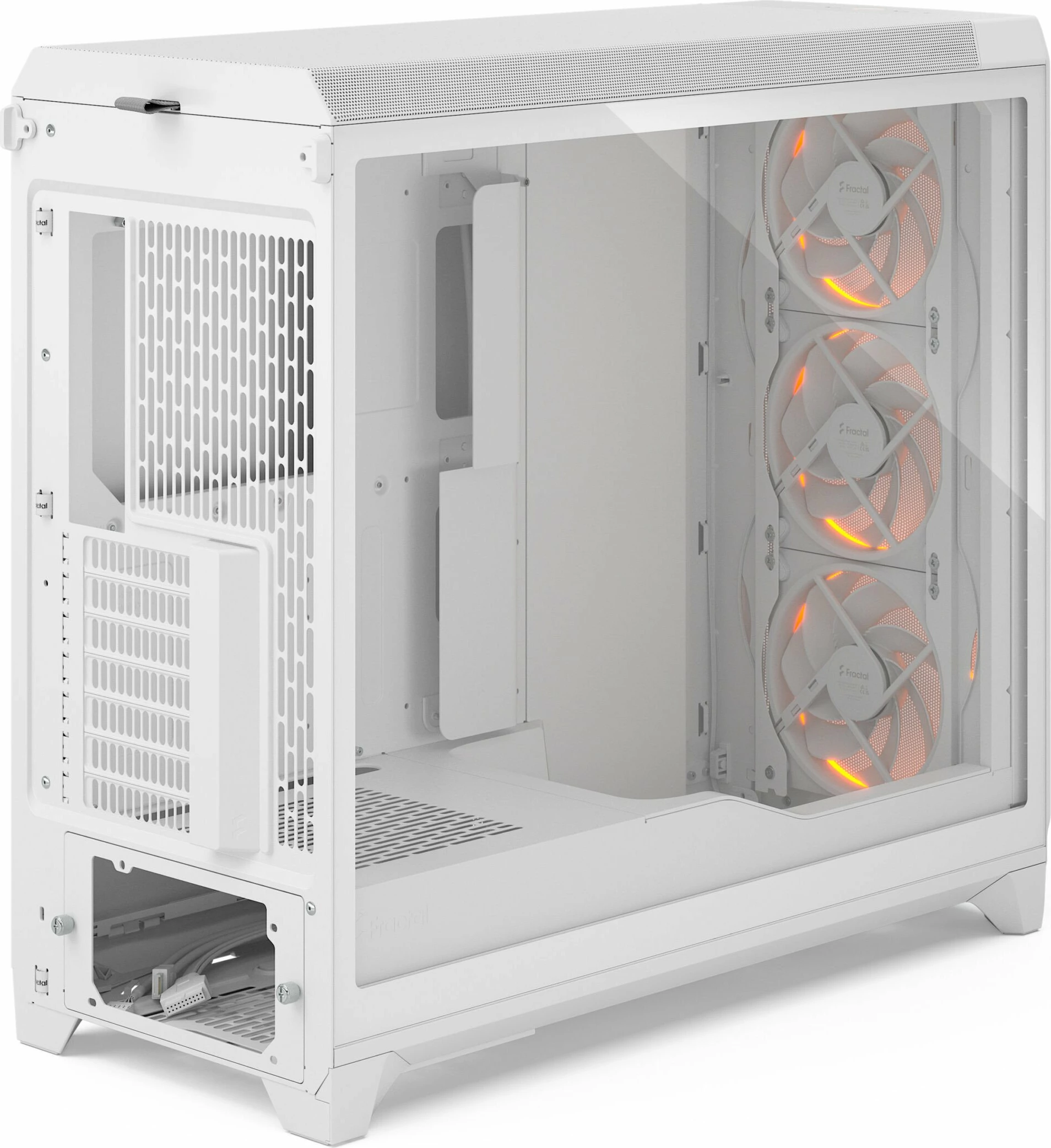 Kasë Fractal Design Meshify 3 XL RGB TG FD-C-MES3X-06, e bardhë