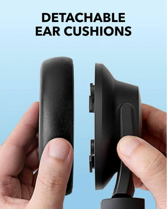 Kufje wireless over-ear Anker Soundcore Q11i, Hi-Res, 60 orë, Bluetooth 5.3, BassUp, të zeza, set me kabllo USB-C + AUX