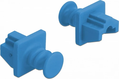 Kapak mbrojtës pluhuri RJ-45 DeLOCK 86509, set 10 copë, plastikë, i kaltër