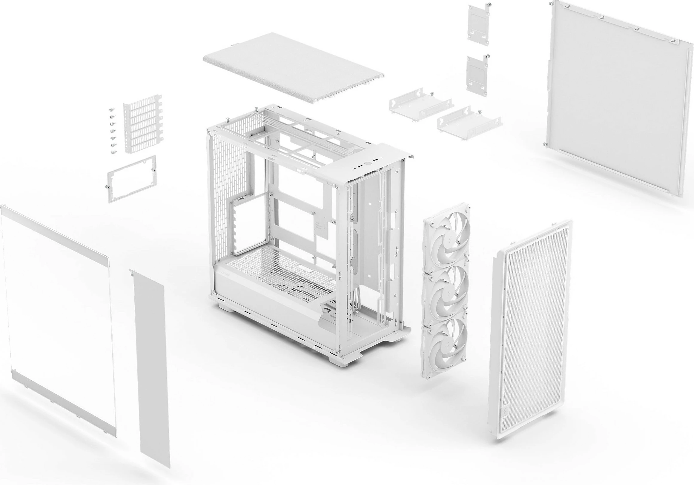 Kasë Fractal Design Epoch XL, Tower ATX/micro ATX/ITX/EATX, e bardhë