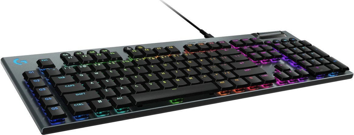 Tastierë mekanike Logitech G915 X, RGB, me kabllo, full-size, e zezë