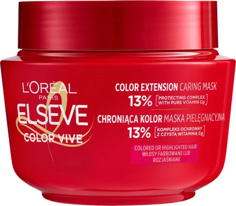 Maskë për flokë L'Oreal Paris Elseve Color Vive për femra, 300ml
