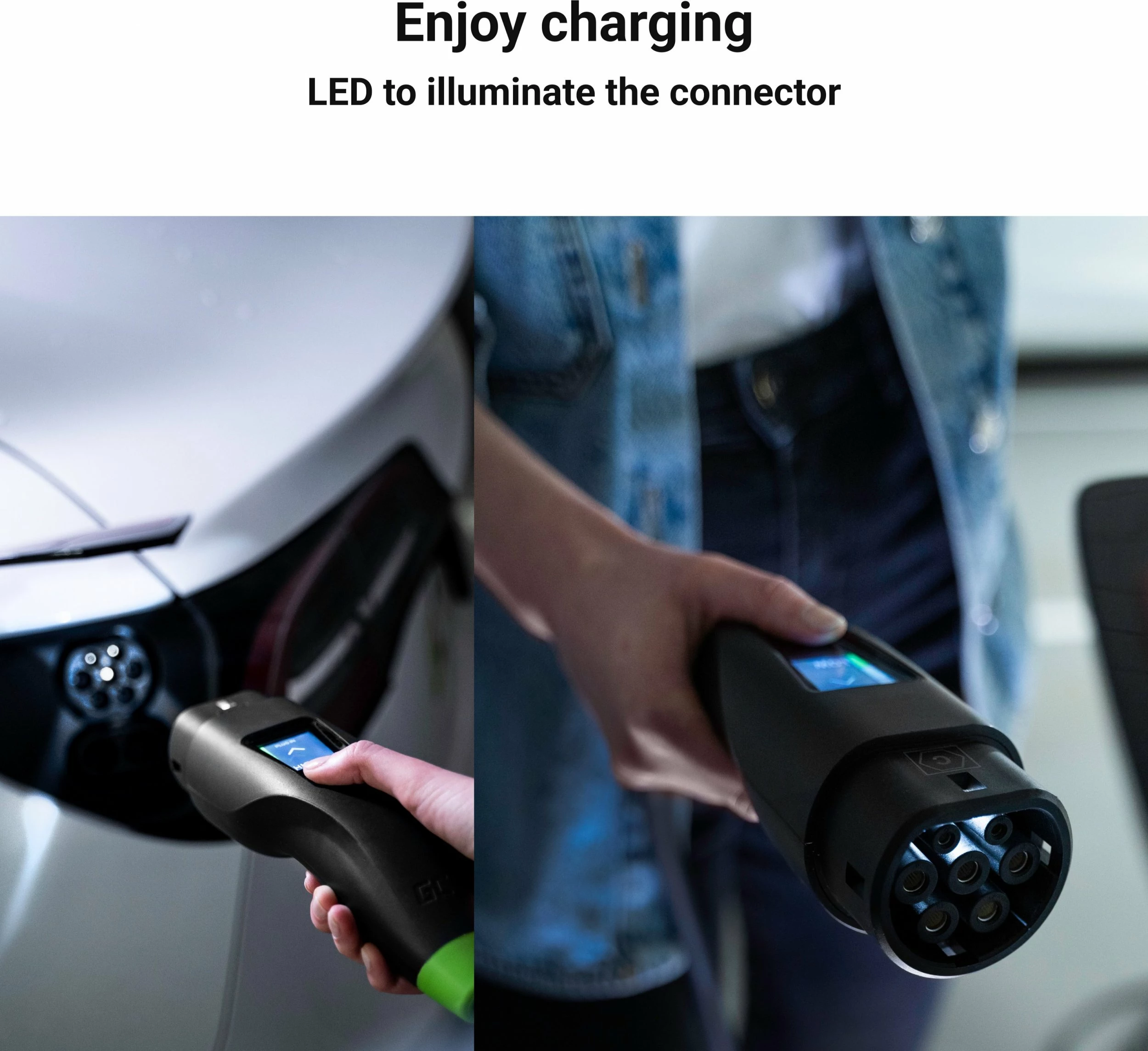 Karikues portativ për veturë elektrike Green Cell Habu EVGC01 11 kW 3-fazor Type 2 kabllo fikse 7 m, i zi