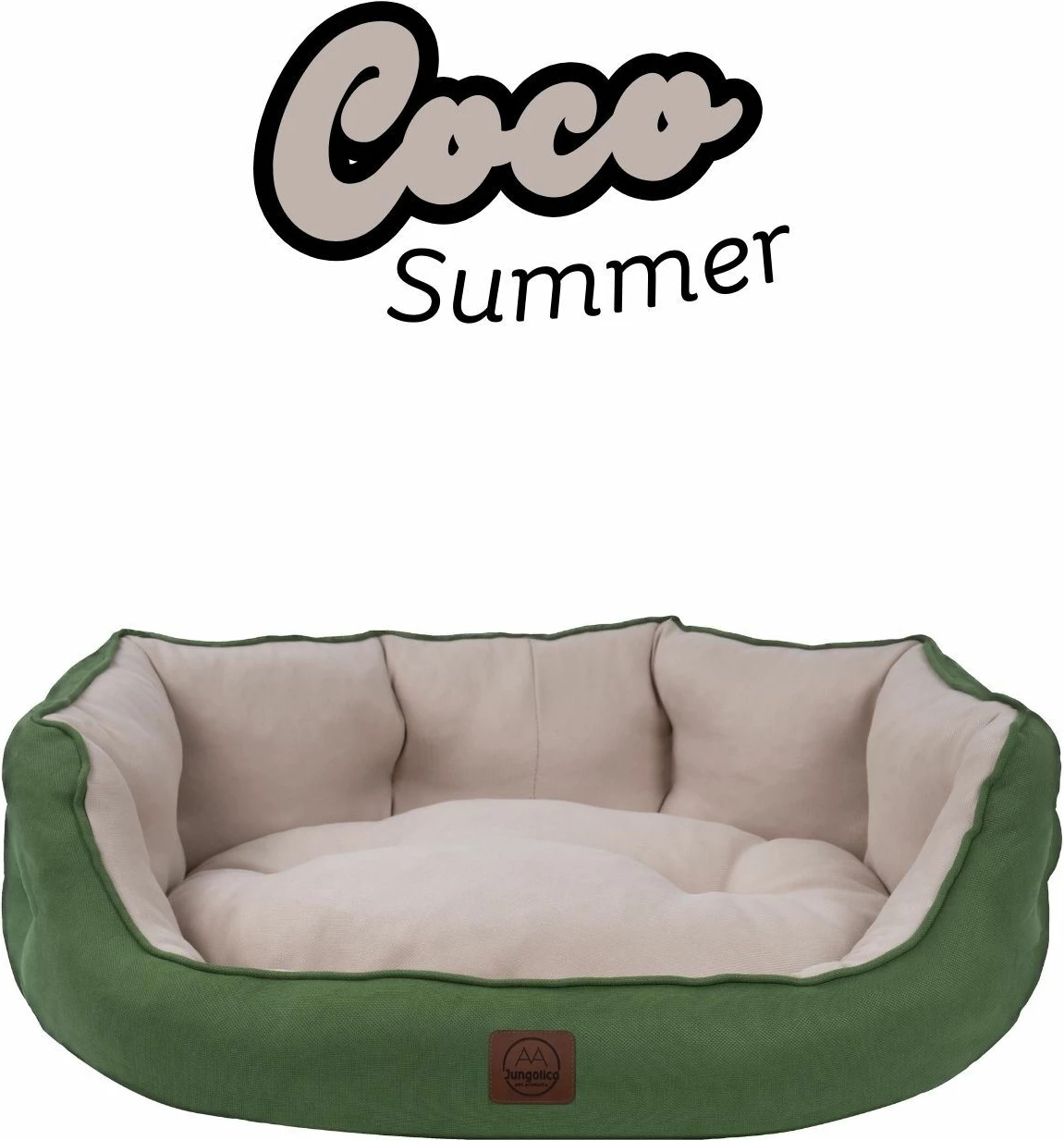 Shtrat për kafshë Coco Summer, i gjelbër, Paws & Whiskers, madhësia M