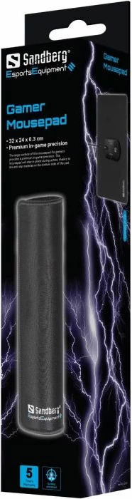 Mauspad Sandberg Gamer 520-32 320 x 240 x 3 mm, i zi