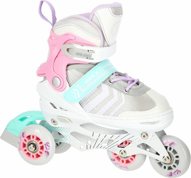 Rollera për fëmijë Nils Extreme NH18192 4in1, rozë, madhësia S (29-33)