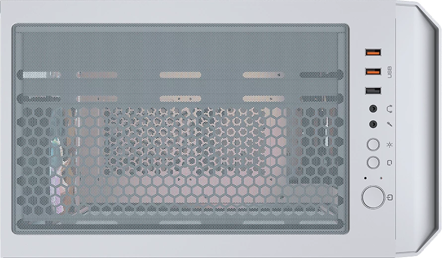 Kasë COUGAR MX430 Air RGB, Midi Tower ATX, 3x120mm RGB, e bardhë