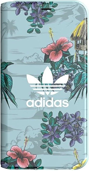 Mbështjellës Adidas Booklet Case Floral për iPhone X/XS, Gri