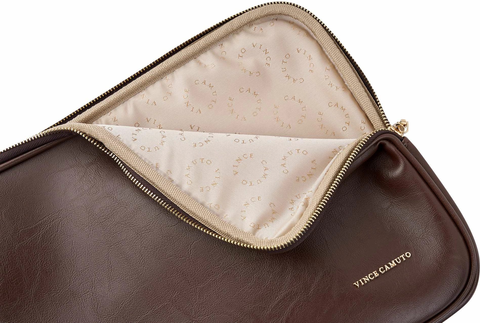 Çantë laptopi Vince Camuto, Modena, ngjyrë çokollatë kafe