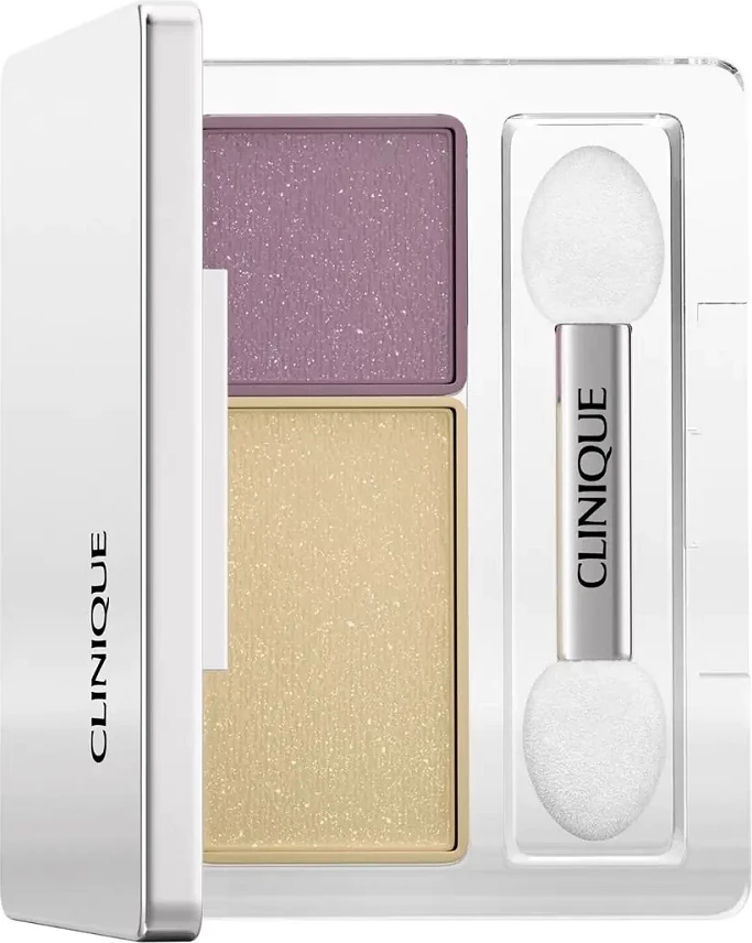 Hije për sy Clinique All About Shadow Duo për femra Beach Plum, dy ngjyra, 1.7g