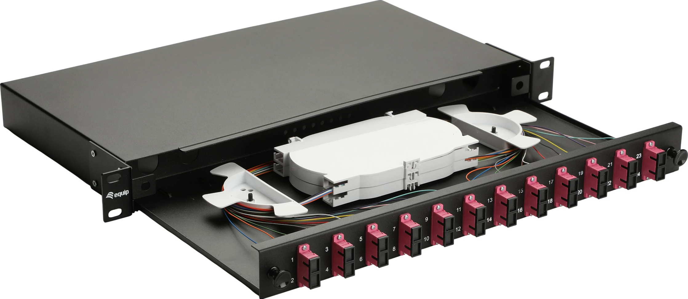 Panel optik EQUIP 12-Port SC-Duplex OM4, 1U rack, i zi
