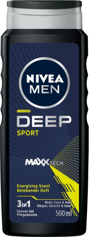 Xhel dushi për meshkuj Nivea Men Deep Sport 500ml