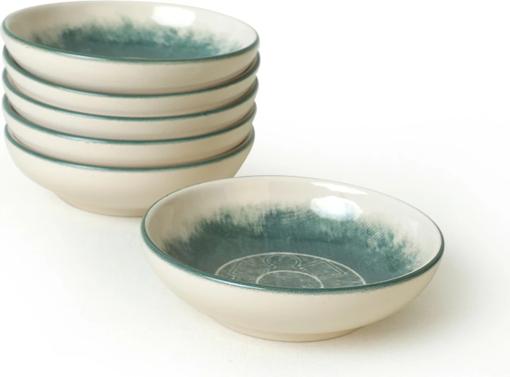 Set tasash për salcë (6 copë), Hermia Concept, krem, 13cm