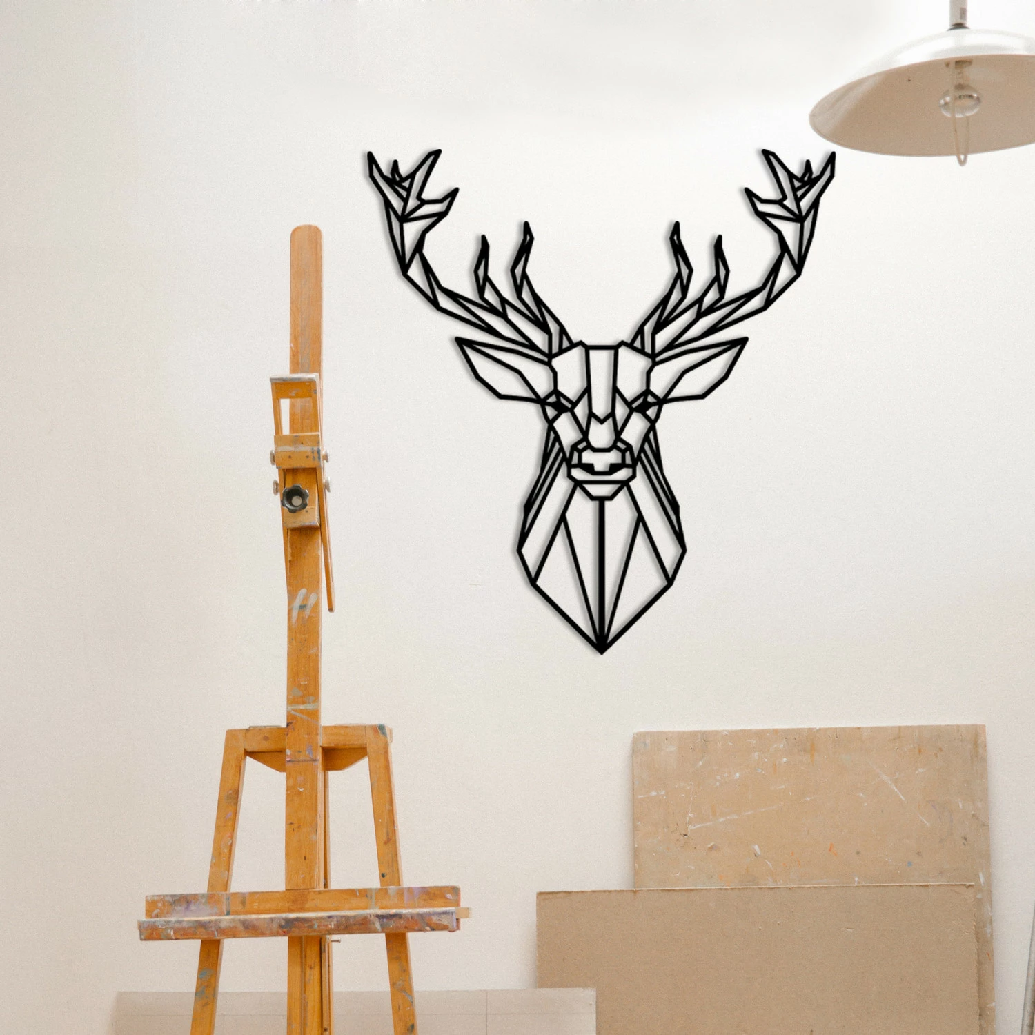 Aksesor dekorativ muri prej metali, Wallity, dekor dreri, 60x65cm