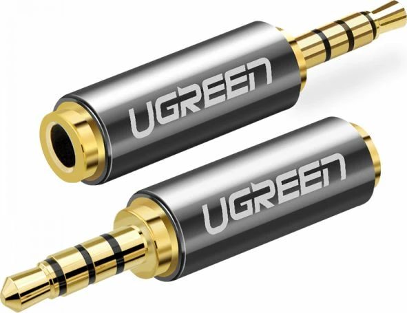 Adapter audio Ugreen UGR439GRY/20501 2.5mm Jack në 3.5mm Jack, gri