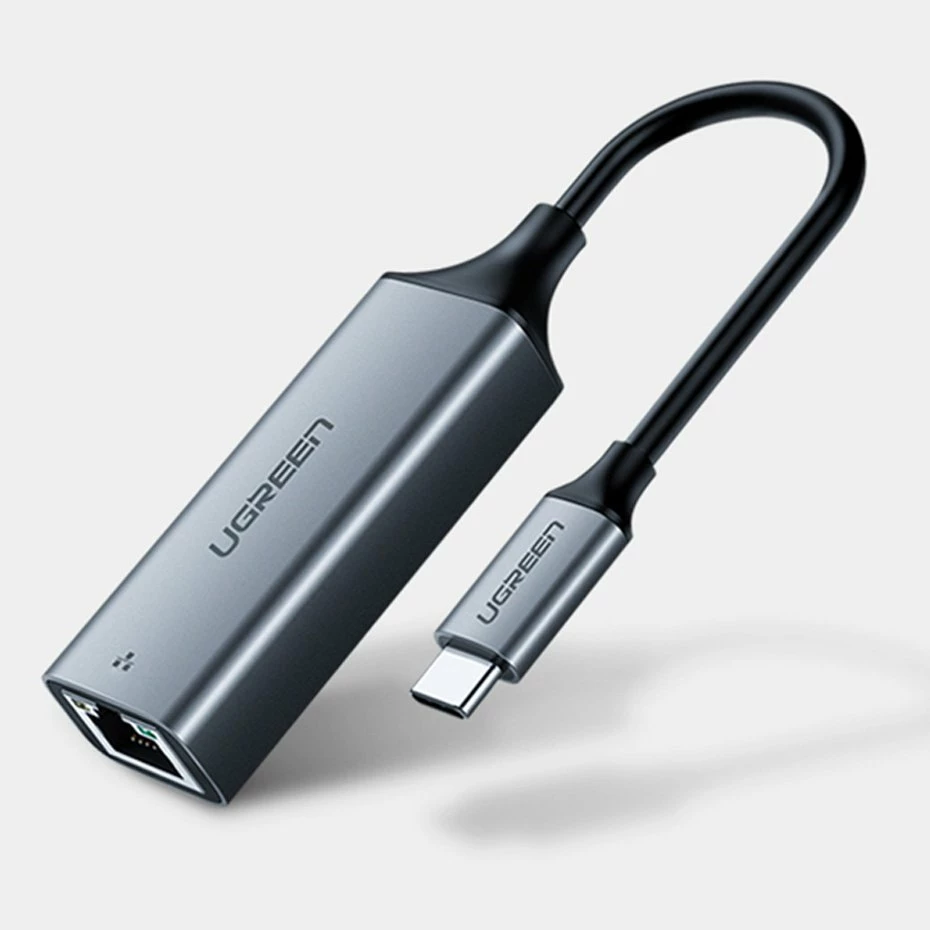 Adapter rrjeti Ugreen CM199, USB-C në RJ45, 1000 Mbps, Gri