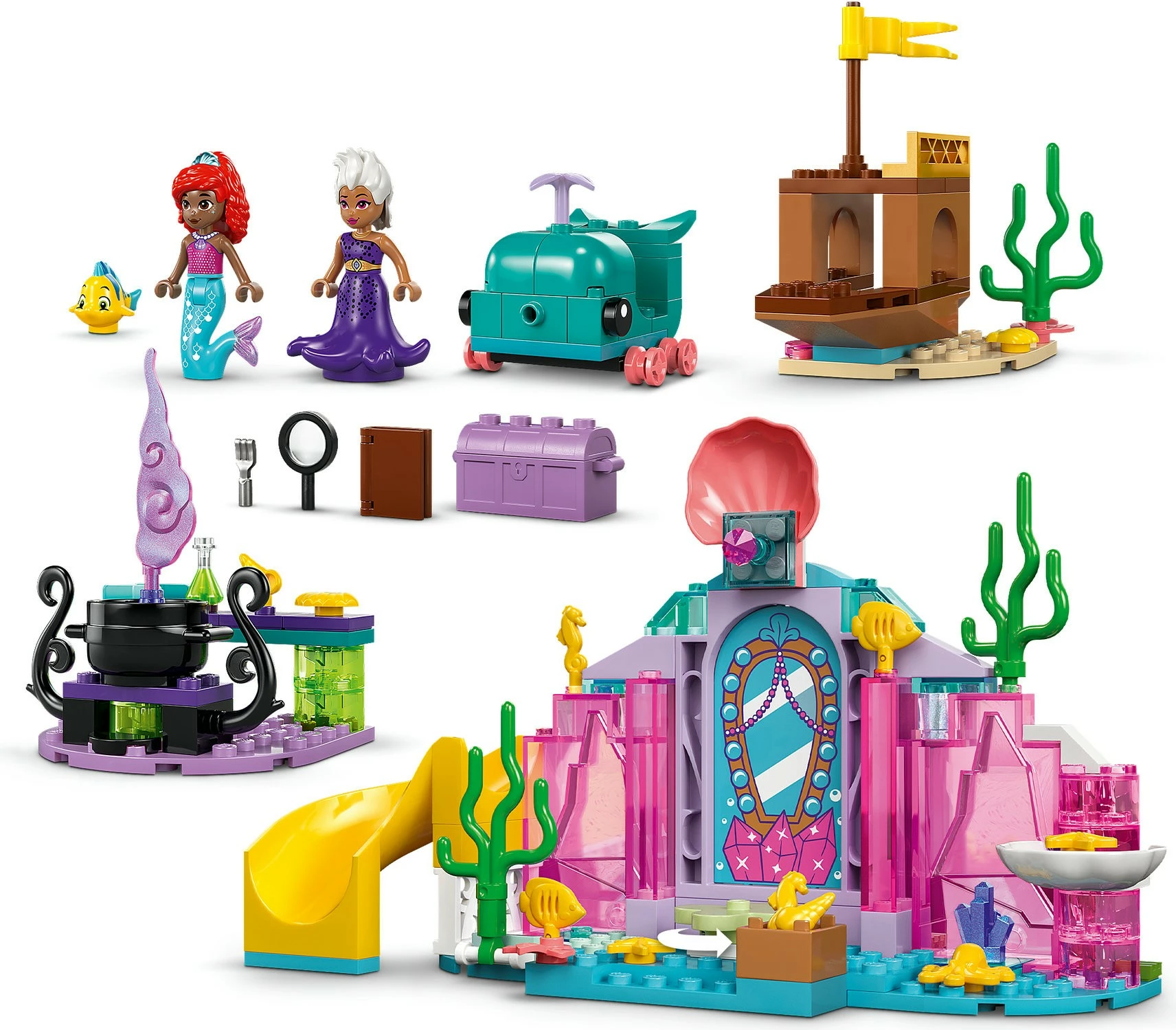 Set ndërtimi LEGO Disney 43254 Arielles Kristallhhle, shumëngjyrësh
