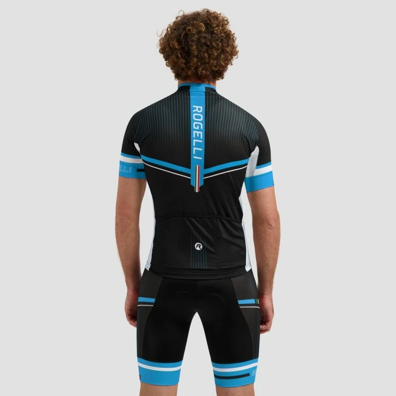 Fanellë çiklizmi për meshkuj Rogelli, e zezë dhe kaltër