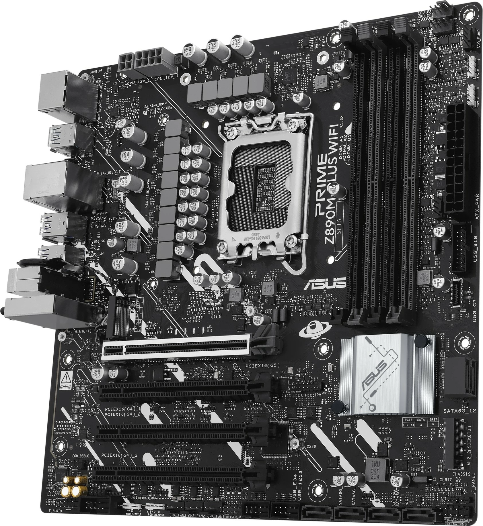 Pllakë amë ASUS PRIME Z890M-PLUS WIFI, Intel, LGA 1851, DDR5, 192 GB