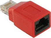 Adapter crossover RJ45 DeLOCK, M/F, i kuq