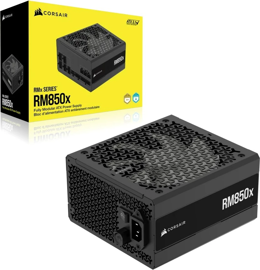 Njësi furnizimi me rrymë Corsair RM850x, 850 W, ATX, E zezë