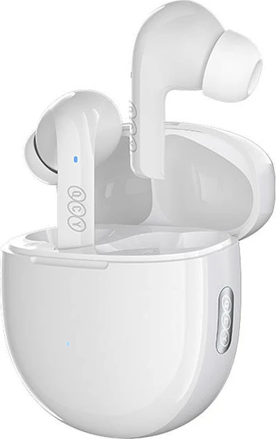 Kufje TWS QCY T18 MeloBuds, Bluetooth 5.2, IPX5, Bardhë