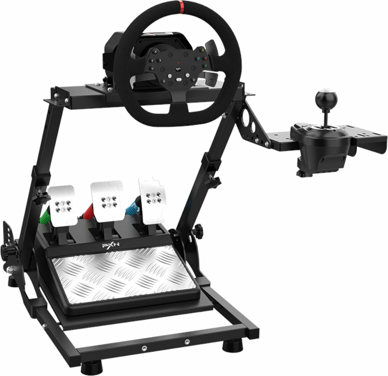 Stand palosshëm për simulator garash PXN A10, çelik Q235, rregullueshëm, i zi