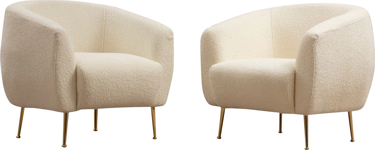 Karrige Wing Atelier del Sofa, bouclette krem Eses