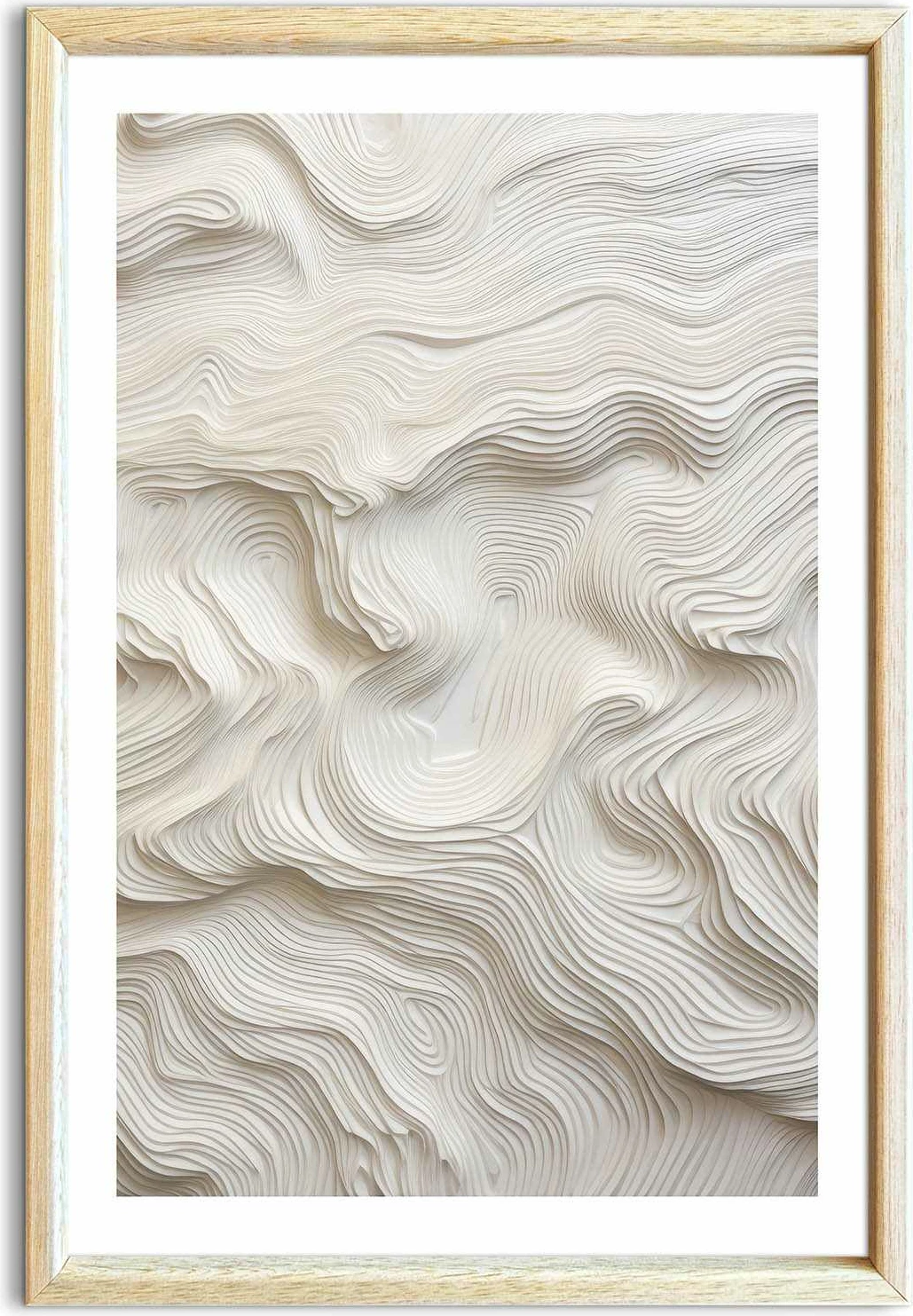 Pikturë dekorative me kornizë, MDF, Wallity, Ahswabisabi-023, 42x62cm