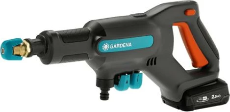 Pastrues me presion Gardena AquaClean 24/18V Solo 14800-55, 24 bar, pa bateri/karikues, zorrë thithëse 5 m + gryka 0°/15°/40°