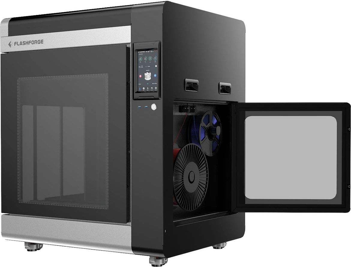 Printer 3D Flashforge Creator 4A, volum printimi 400×350×500 mm, Wi‑Fi/Ethernet, ekran 7", zezë/gri