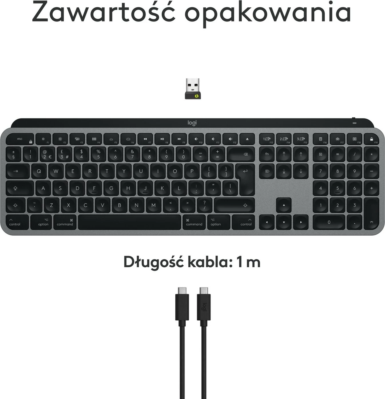 Tastierë Logitech MX Keys S për Mac, Grafit