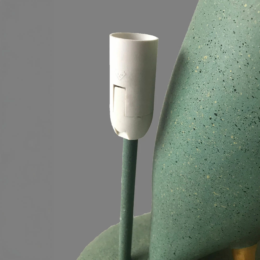 Llambë tavoline QUACK A, polirezine, ngjyrë mente, ari, jeshile e errët, 37x23x57.5cm