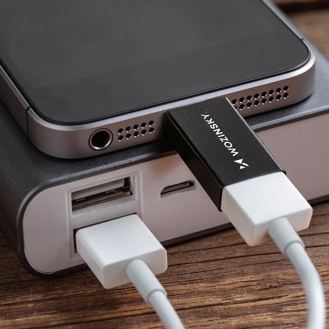 Adapter USB-C në USB-A Wozinsky W10GY1S, 10Gb/s, i zi