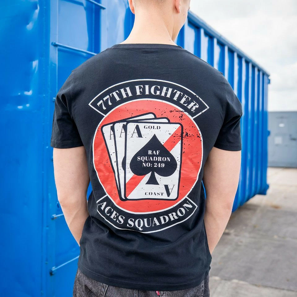 Bluzë T-Shirt Fostex Garments T-shirt 77th Aces Fighter Squadron