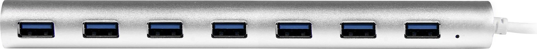 Hub USB StarTech 7-Port, USB-A, USB 3.2 Gen 1 5Gbps, me adapter rryme, argjendtë/bardhë