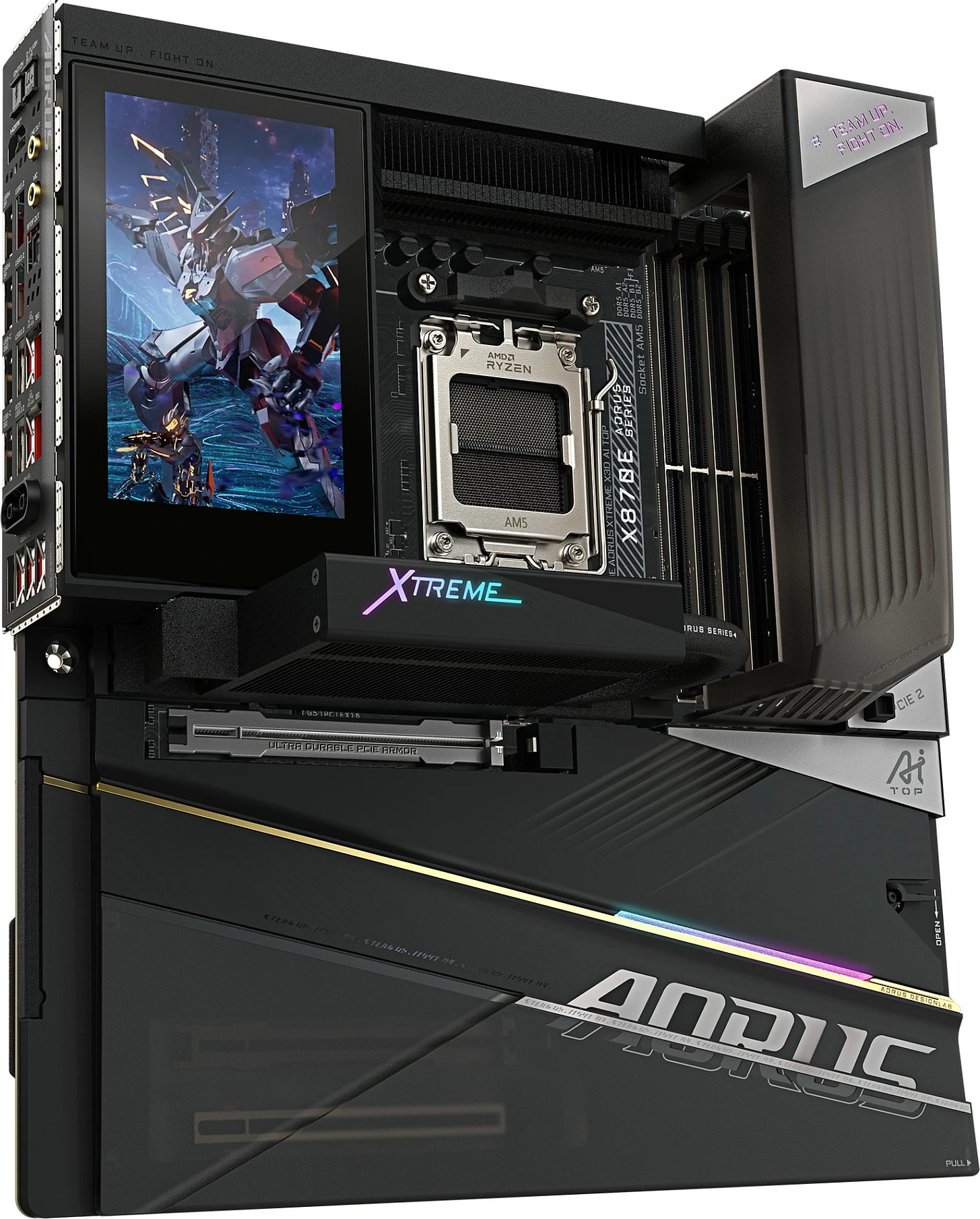 Pllakë amë Gigabyte X870E AORUS XTREME X3D AI TOP, Socket AM5, DDR5 deri 9000MHz (OC), Wi‑Fi 7, 10GbE, USB4, ATX, e zezë