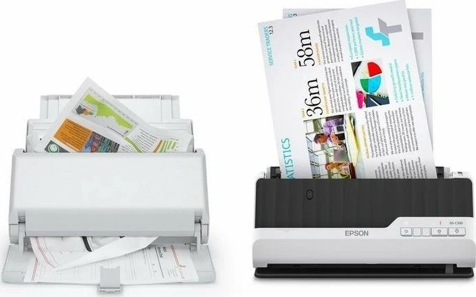 Skener Epson DS-C330 (B11B272401) A4 600 dpi USB, me ushqyes fletësh, bardhë/zi