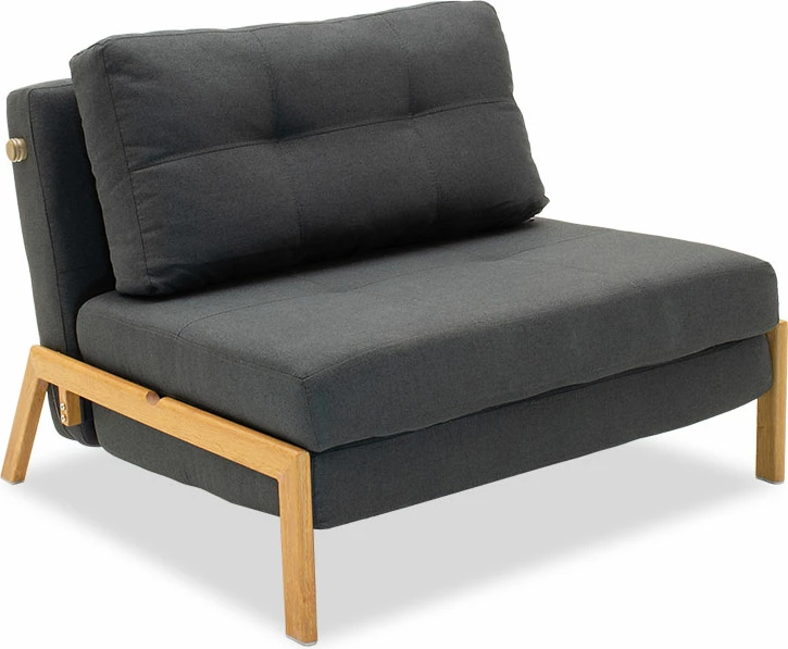 Karrige-shtrat, ngjyrë qymyr, 95x98x70cm