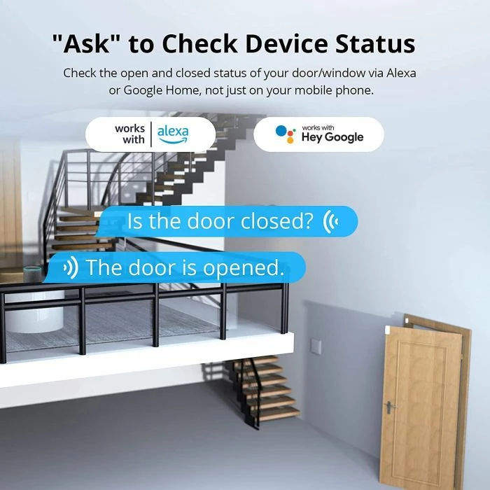 Sensor dere dhe dritare Wi-Fi SONOFF DW2 WiFi, i bardhë