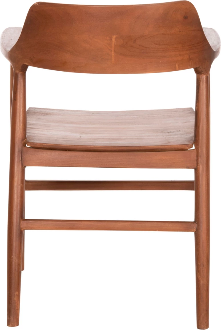 Karrige ngrënieje me krahë NIONI FH9476.01 dru TEAK ngjyrë arre 57x53x77H cm