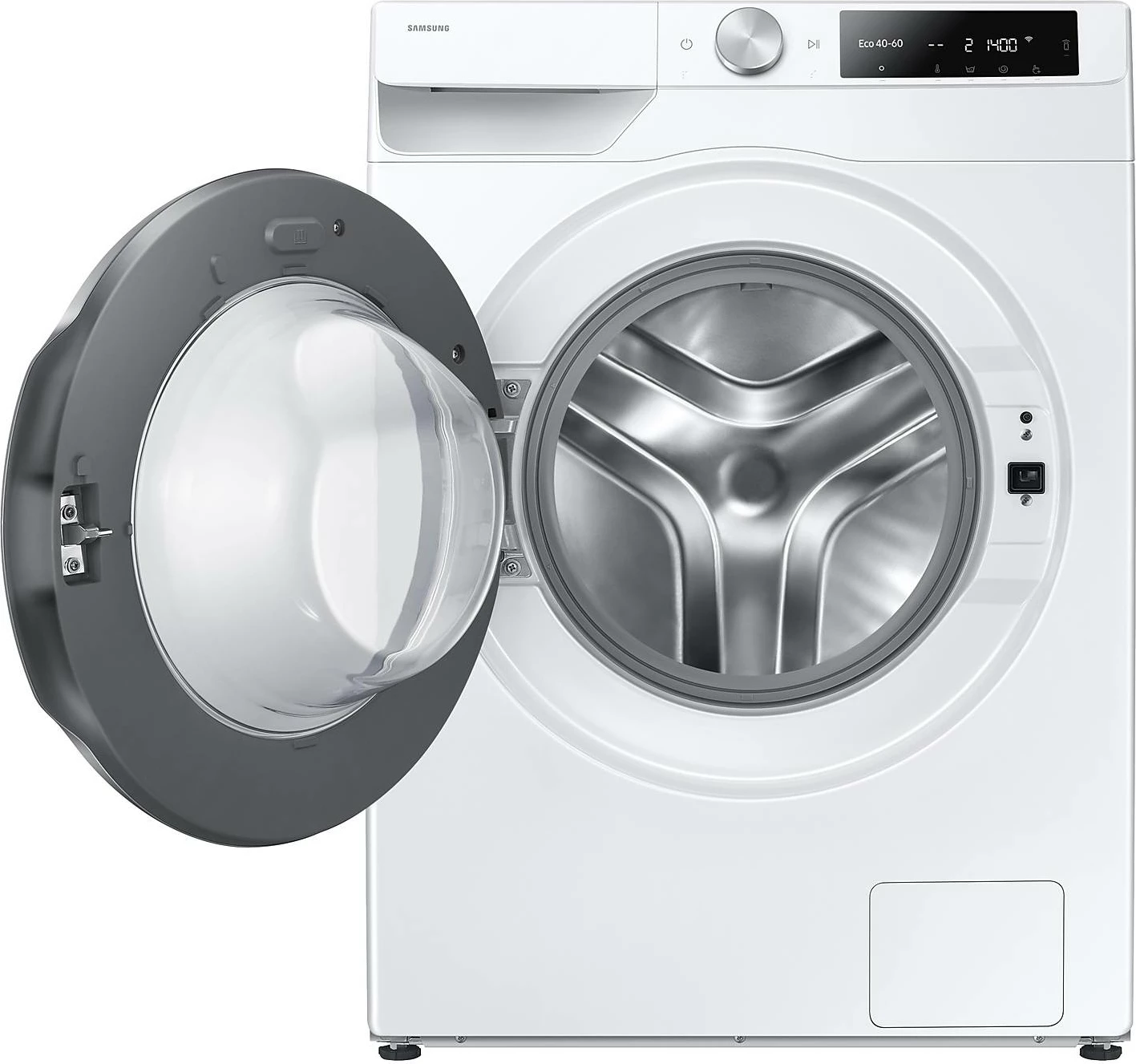 Lavatrice Samsung WW90DG6U8FLEU4 9 kg 1400 rpm klasë A Wi‑Fi AI Ecobubble, e bardhë derë e zezë