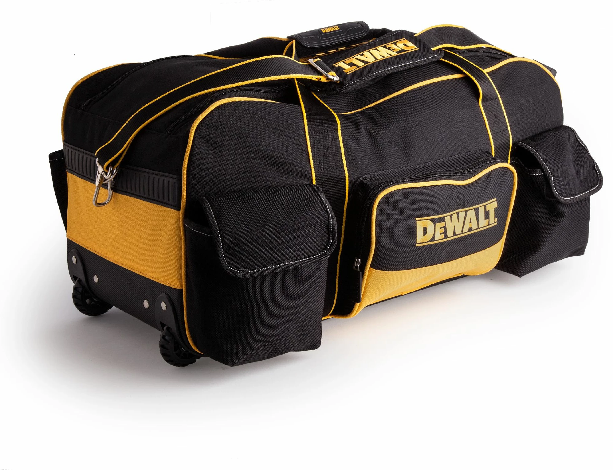 Çantë veglash Dewalt DWST1-79210, me rrota 60 x 31 x 30.5 cm, 13 xhepa, zi/verdhë