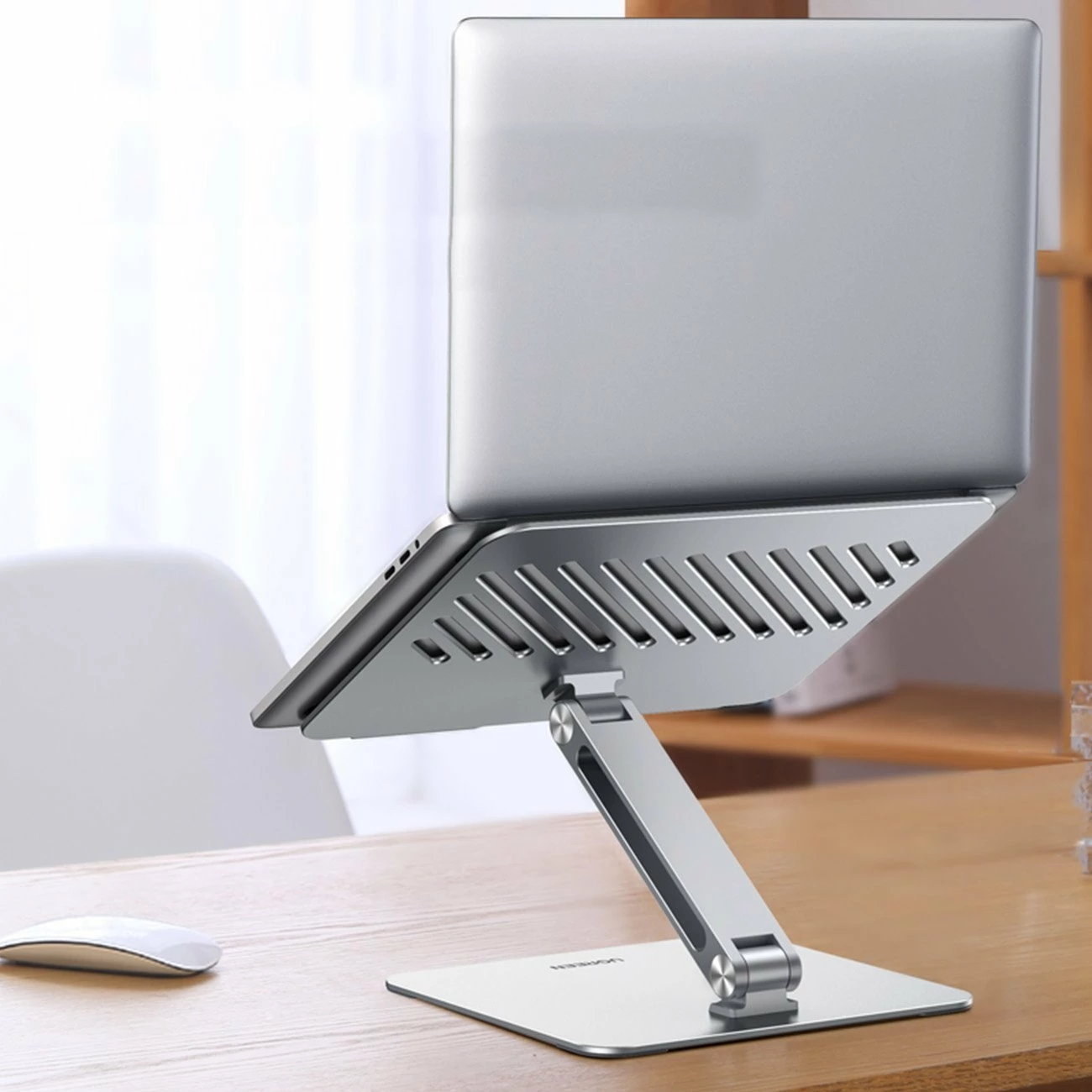 Mbajtëse laptopi Ugreen LP339, e palosshme, e rregullueshme, 13-17.3\", alumin, argjend