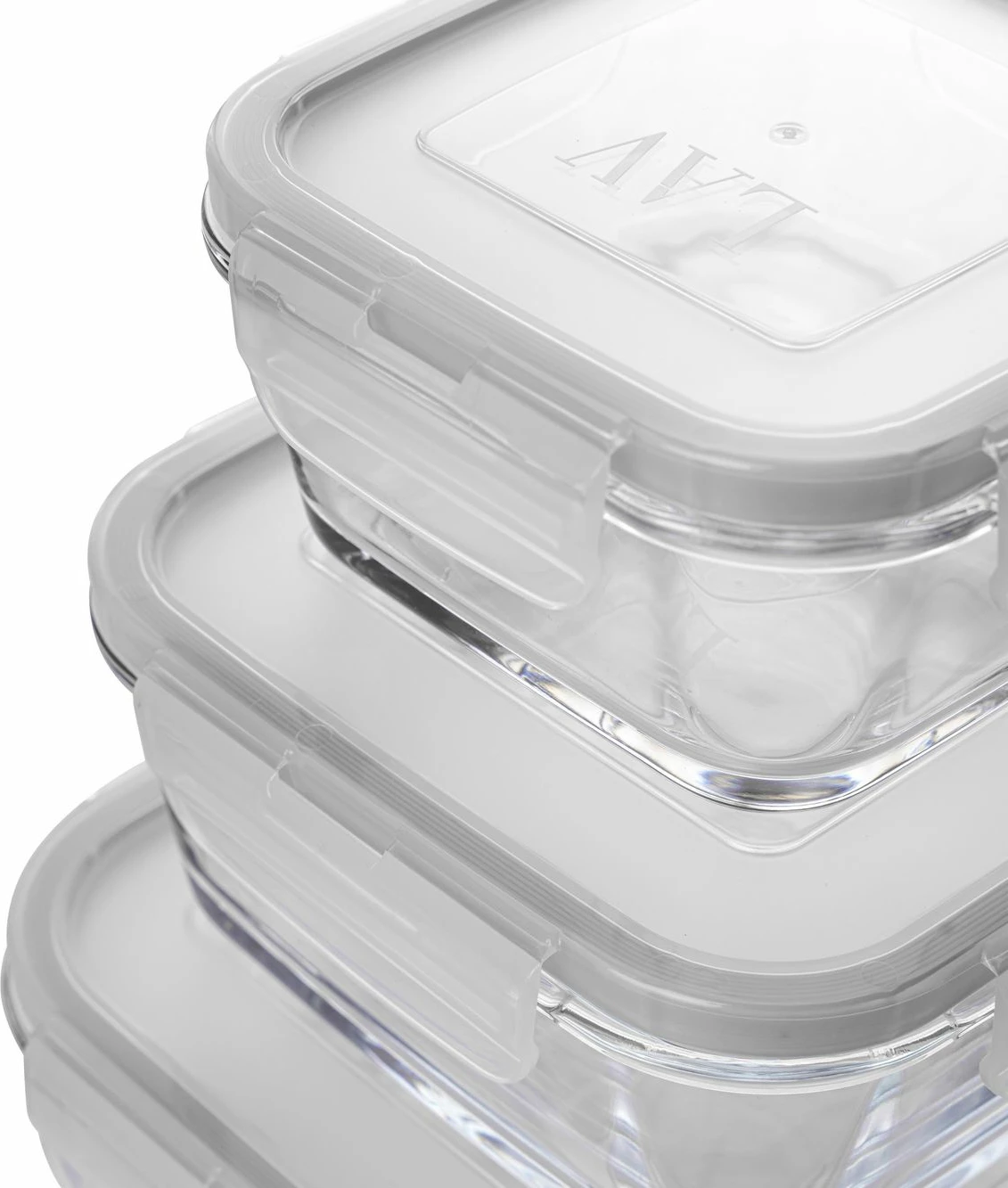 Set kuti qelqi për ruajtje ushqimi (3 copë), Hermia, LV-FRESCOS6