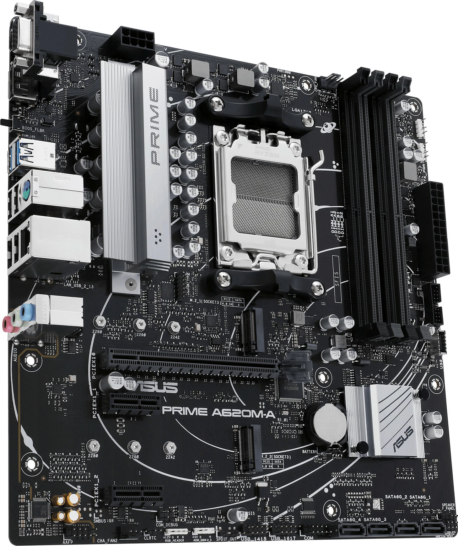 Pllakë amë ASUS PRIME A620M-A-CSM, AMD, Socket AM5, DDR5, micro ATX