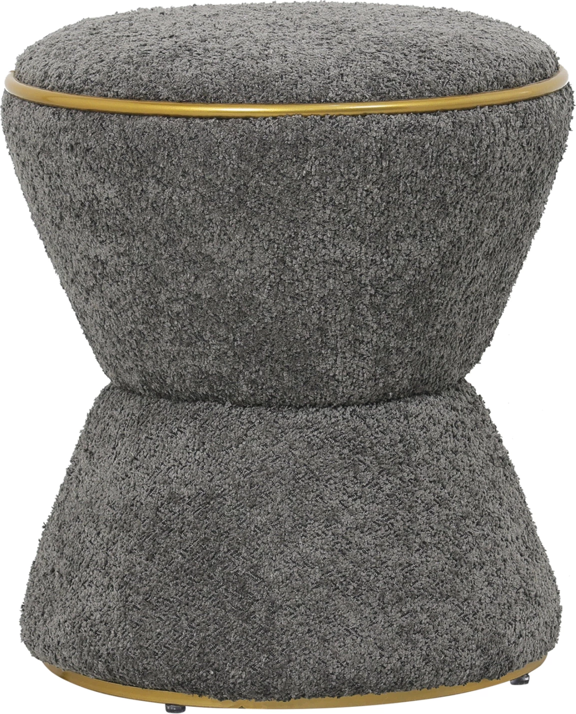 Karrige për bar, pëlhurë boucle gri-ari, FH9604.11, Φ38,5x43H cm