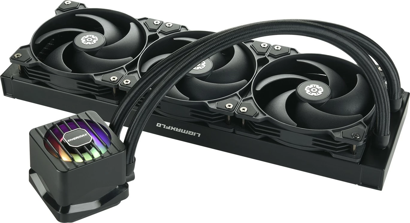 Ftohës uji Enermax LIQMAXFLO SR ELC-LMF360-SF, 360mm, LED, i zi