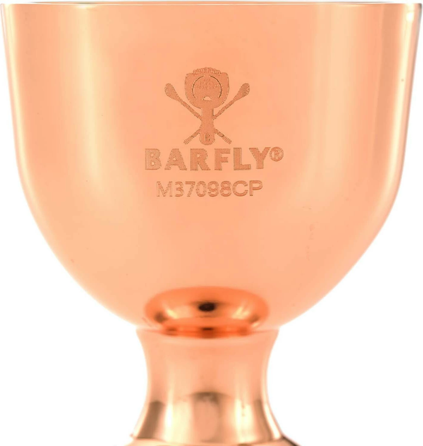 Jigger për bar BarFly 25/50 ml buzë e drejtë çelik inox 18/8 bakër