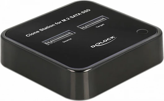 Docking station DeLOCK M.2 SATA SSD Clone, USB 3.2 Gen2 Type-C, për 2x M.2, e zezë